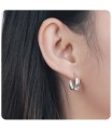 Unique Design Silver Hoop Earring HO-2529